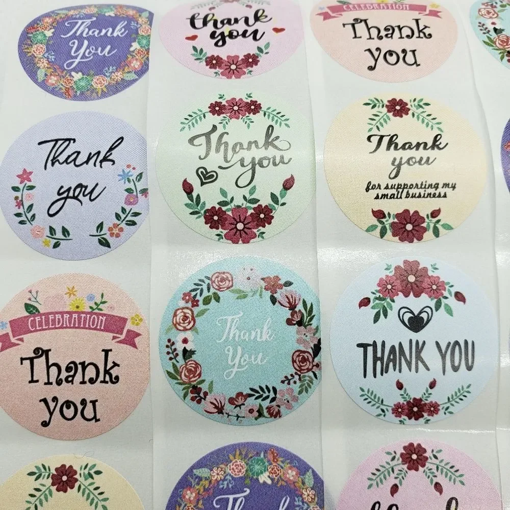 8/$20 100ct Thank You Stickers Round 1
